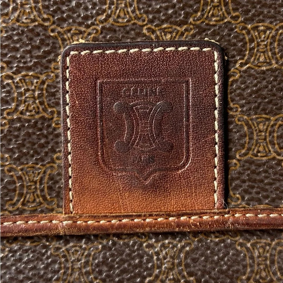 Celine Vintage Brown Macadam Continental Wallet - Picture 2 of 15